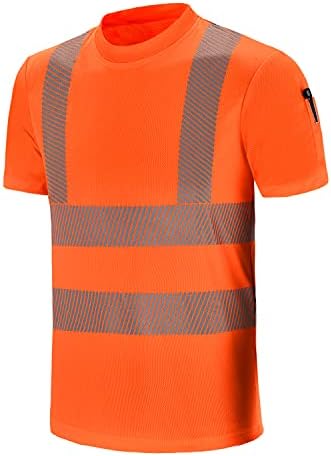 AYKRM בטיחות נראות גבוהה שרוול ארוך עבודות בנייה חולצות כיתה 3 בגדי עבודה | היי ויס חולצה
